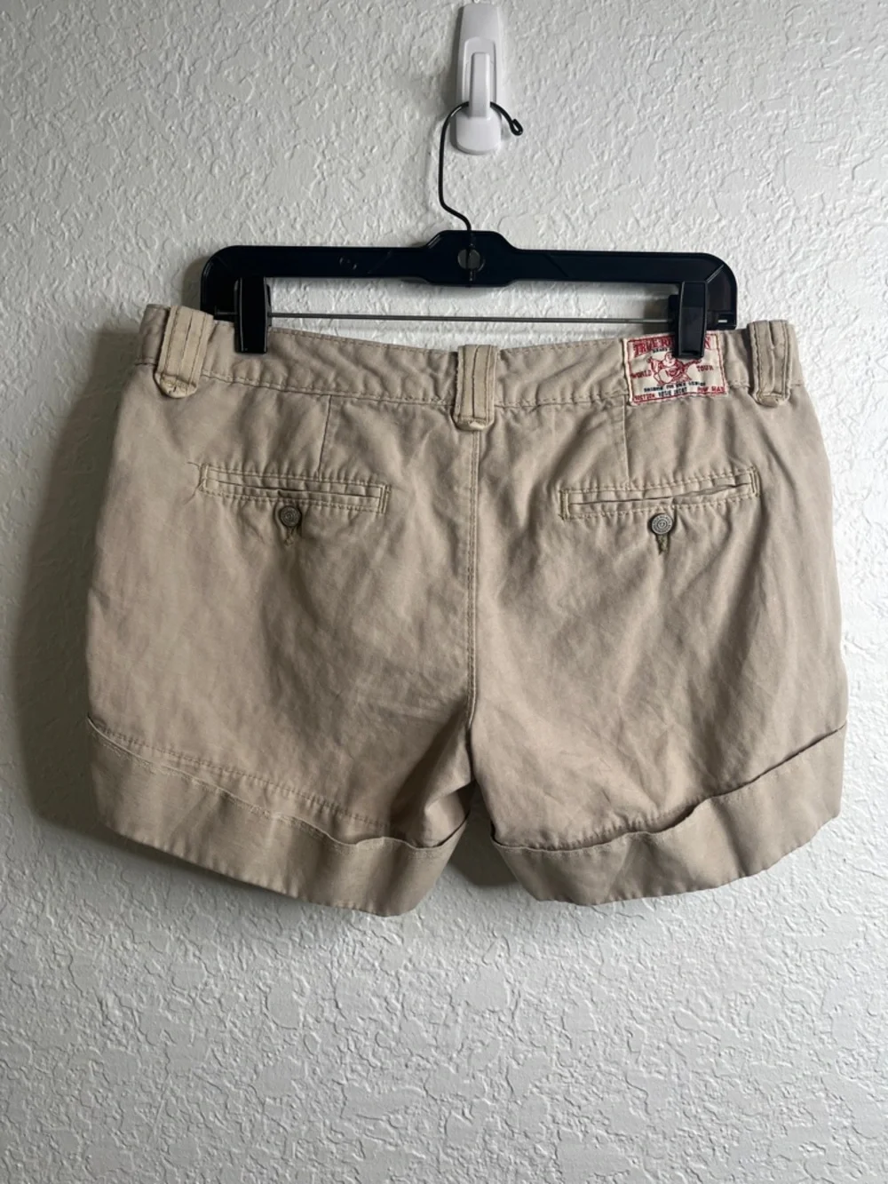 True Religion Rosie Khaki Chino Short Sz 31 - Picture 2 of 5